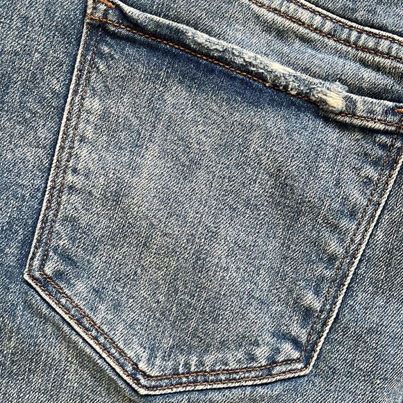 Denim Distressed Skirt - Picture 4 of 5